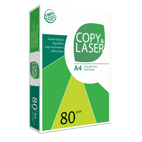 Copy and Laser A4 80 GSM 500 S per ream